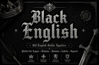 Black English Font Collection - Classic Blackletter Typefaces