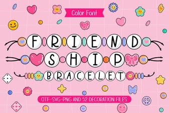 Creative Friendship Bracelet Font Designs