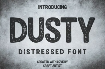 Dusty Font: a Rustic Typeface for Creative Design Projects
