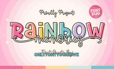 Rainbow Memories Font: Vibrant Design for Creative Projects
