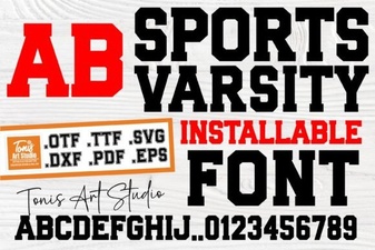 Bold Sports Varsity Font Styles for Athletic Design Projects