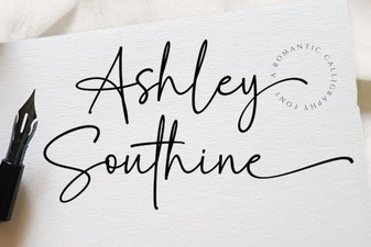 Ashley Southine Font: Elegant Script for Creative Designs