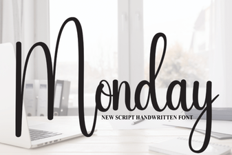 Monday Font: a Clean Modern Typeface for Creative Projects