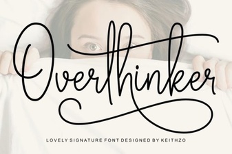 Overthinker Font: Detailed Design for Creative Projects